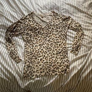 MICHAEL KORS lightweight leopard print sweater